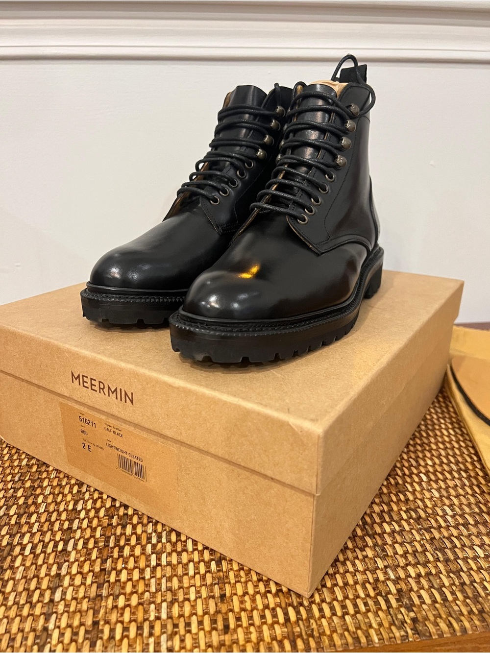 Meermin Women Boots 516211 - BLACK CALF - 2 UK E